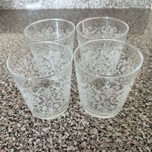 Set of Four Elegant Whiskey Glasses
